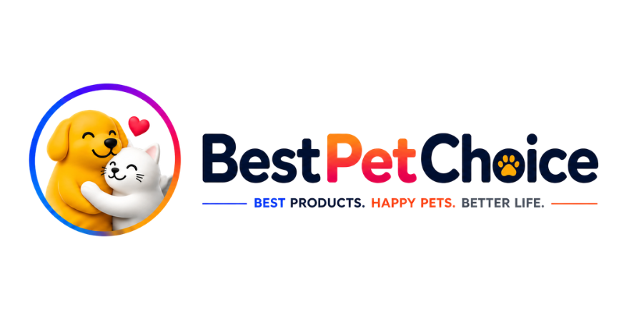 BestPetChoice header logo featuring a happy dog and cat representing trusted pet reviews, buying guides, and pet care for dogs and cats.